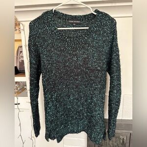 Catherine Malandrino Black and Green Knit Sweater